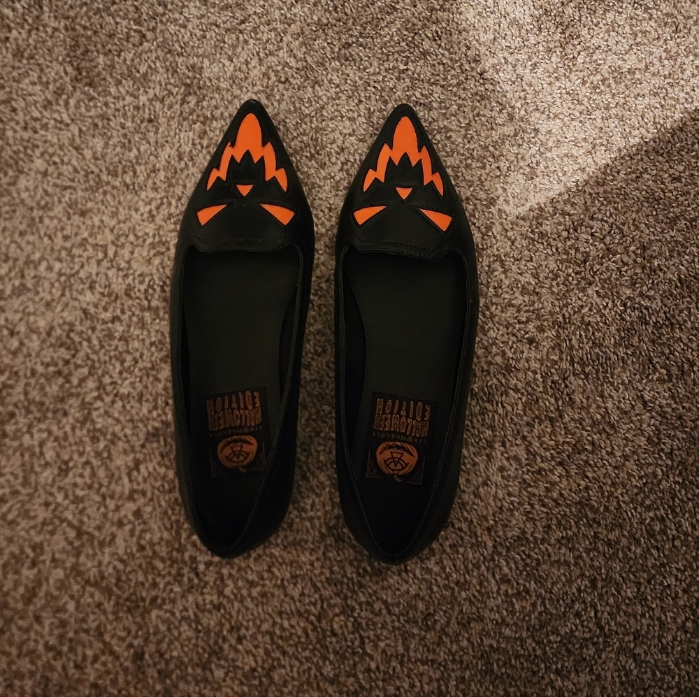 Black and Orange Women's Shoes